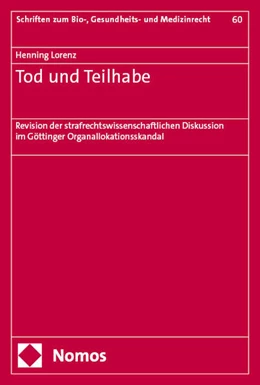 Abbildung von Lorenz | Tod und Teilhabe | 1. Auflage | 2024 | 60 | beck-shop.de