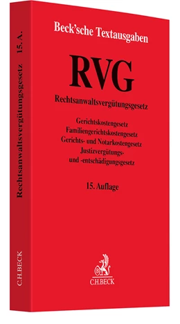 Abbildung von RVG | 15. Auflage | 2025 | beck-shop.de