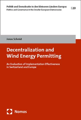 Abbildung von Schmid | Decentralization and Wind Energy Permitting | 1. Auflage | 2025 | 20 | beck-shop.de