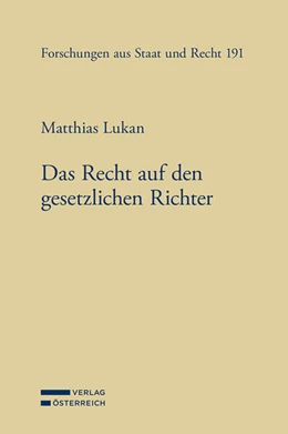 Abbildung von Lukan | Das Recht auf den gesetzlichen Richter | 1. Auflage | 2024 | beck-shop.de