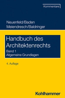 Abbildung von Neuenfeld / Baden | Handbuch des Architektenrechts
 | 1. Auflage | 2024 | beck-shop.de