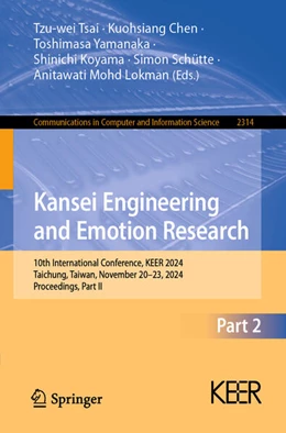 Abbildung von Tsai / Chen | Kansei Engineering and Emotion Research | 1. Auflage | 2024 | 2314 | beck-shop.de