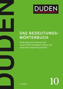 Abbildung von Das Bedeutungswörterbuch | 6. Auflage | 2025 | beck-shop.de