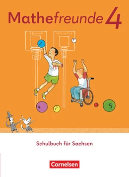 Abbildung von Mathefreunde 4. Schuljahr - Ausgabe Sachsen 2022 - Schulbuch mit Kartonbeilagen und 