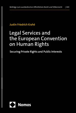 Abbildung von Krahé | Legal Services and the European Convention on Human Rights | 1. Auflage | 2024 | 340 | beck-shop.de