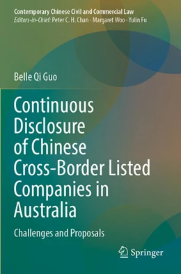 Abbildung von Guo | Continuous Disclosure of Chinese Cross-Border Listed Companies in Australia | 1. Auflage | 2024 | beck-shop.de