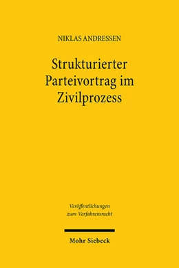 Abbildung von Andressen | Strukturierter Parteivortrag im Zivilprozess | 1. Auflage | 2024 | beck-shop.de