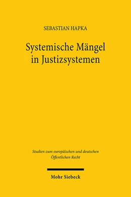 Abbildung von Hapka | Systemische Mängel in Justizsystemen | 1. Auflage | 2025 | beck-shop.de