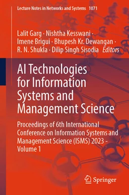 Abbildung von Garg / Kesswani | AI Technologies for Information Systems and Management Science | 1. Auflage | 2024 | beck-shop.de