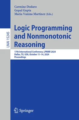 Abbildung von Dodaro / Gupta | Logic Programming and Nonmonotonic Reasoning | 1. Auflage | 2024 | beck-shop.de