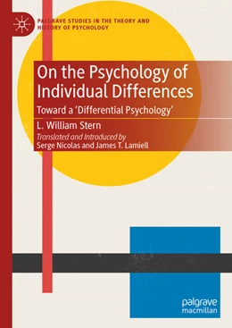 Abbildung von Stern | On the Psychology of Individual Differences | 1. Auflage | 2024 | beck-shop.de