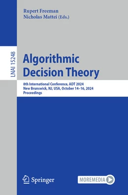 Abbildung von Freeman / Mattei | Algorithmic Decision Theory | 1. Auflage | 2024 | beck-shop.de