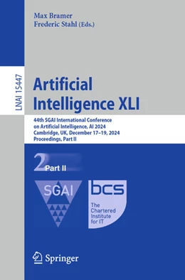 Abbildung von Bramer / Stahl | Artificial Intelligence XLI | 1. Auflage | 2024 | 15447 | beck-shop.de