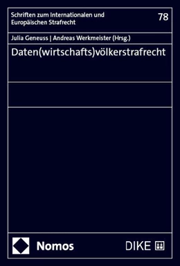 Abbildung von Geneuss / Werkmeister | Daten(wirtschafts)völkerstrafrecht | 1. Auflage | 2024 | 78 | beck-shop.de