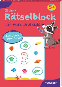 Abbildung von Dicker Rätselblock für Vorschulkids. Erste Zahlen, Farben, Formen | 1. Auflage | 2025 | beck-shop.de