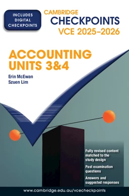 Abbildung von McEwan / Lim | Cambridge Checkpoints VCE Accounting Units 3&4 2025–2026 | 1. Auflage | 2024 | beck-shop.de