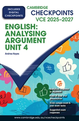 Abbildung von Hayes | Cambridge Checkpoints VCE English: Analysing Argument Unit 4 2025–2027 | 1. Auflage | 2024 | beck-shop.de