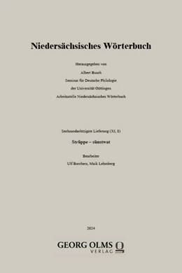 Abbildung von Busch | Niedersächsisches Wörterbuch | 1. Auflage | 2024 | beck-shop.de