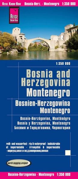 Abbildung von Peter Rump | Reise Know-How Landkarte Bosnien-Herzegowina, Montenegro / Bosnia and Herzegovina, Montenegro (1:350.000) | 3. Auflage | 2025 | beck-shop.de