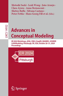 Abbildung von Saeki / Wong | Advances in Conceptual Modeling | 1. Auflage | 2024 | beck-shop.de