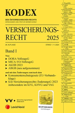 Abbildung von Doralt | KODEX Versicherungsrecht Band I 2025 - inkl. App | 28. Auflage | 2024 | beck-shop.de