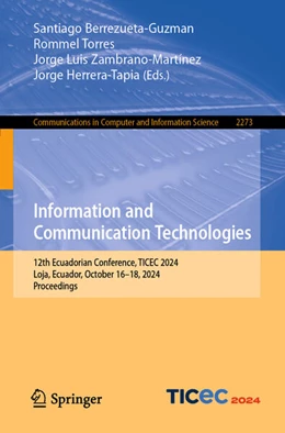 Abbildung von Berrezueta-Guzman / Torres | Information and Communication Technologies | 1. Auflage | 2024 | beck-shop.de