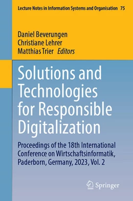 Abbildung von Beverungen / Lehrer | Solutions and Technologies for Responsible Digitalization | 1. Auflage | 2025 | 75 | beck-shop.de