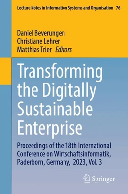 Abbildung von Beverungen / Lehrer | Transforming the Digitally Sustainable Enterprise | 1. Auflage | 2025 | 76 | beck-shop.de