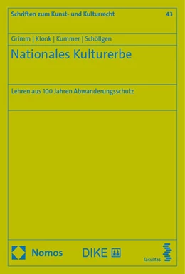 Abbildung von Grimm / Klonk | Nationales Kulturerbe | 1. Auflage | 2024 | beck-shop.de