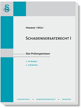 Abbildung von Hemmer / Wüst | Schadenersatzrecht I | 10. Auflage | 2024 | beck-shop.de