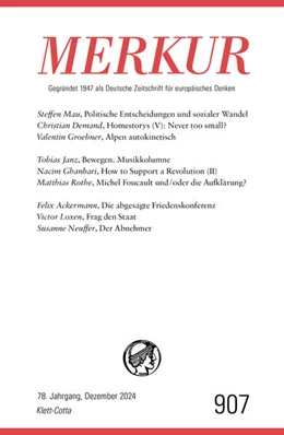 Abbildung von Demand / Knörer | MERKUR 12/2024, Jg.78 | 1. Auflage | 2024 | beck-shop.de