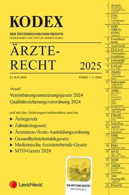 Abbildung von Doralt | KODEX Ärzterecht 2024/25 - inkl. App | 21. Auflage | 2024 | beck-shop.de