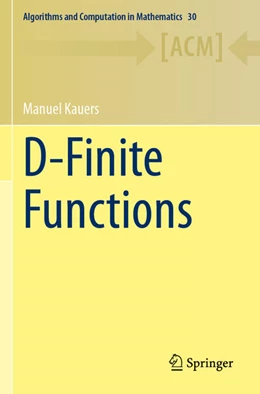 Abbildung von Kauers | D-Finite Functions | 1. Auflage | 2024 | 30 | beck-shop.de