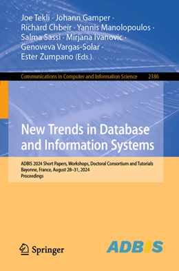 Abbildung von Tekli / Gamper | New Trends in Database and Information Systems | 1. Auflage | 2024 | beck-shop.de