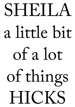 Abbildung von Jetzer | Sheila Hicks. a little bit of a lot of things | 1. Auflage | 2025 | beck-shop.de