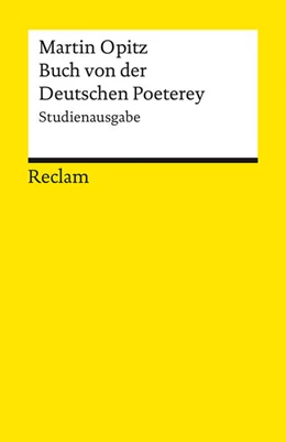 Abbildung von Opitz / Jaumann | Buch von der Deutschen Poeterey (1624). Studienausgabe | 1. Auflage | 2025 | beck-shop.de