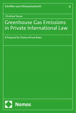 Abbildung von Toman | Greenhouse Gas Emissions in Private International Law | 1. Auflage | 2024 | beck-shop.de