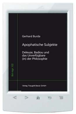 Abbildung von Burda | Apophatische Subjekte | 1. Auflage | 2023 | beck-shop.de