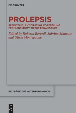 Abbildung von Berardi / Montepaone | Prolepsis | 1. Auflage | 2025 | beck-shop.de