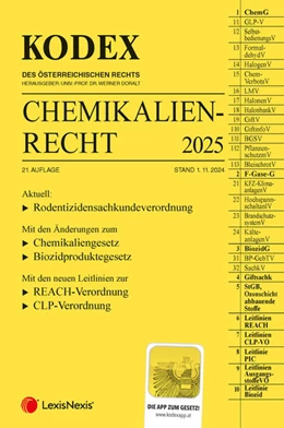 Abbildung von Doralt | KODEX Chemikalienrecht 2025 - inkl. App | 21. Auflage | 2024 | beck-shop.de