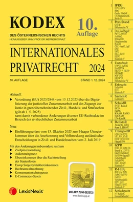 Abbildung von Doralt | KODEX Internationales Privatrecht 2024 - inkl. App | 10. Auflage | 2024 | beck-shop.de