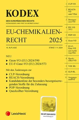 Abbildung von Doralt | KODEX EU-Chemikalienrecht 2025 - inkl. App | 16. Auflage | 2024 | beck-shop.de