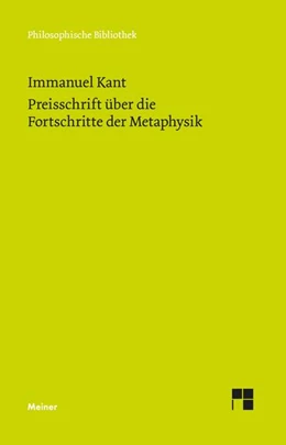 Abbildung von Kant / Theis | Preisschrift über die Fortschritte der Metaphysik | 1. Auflage | 2024 | beck-shop.de