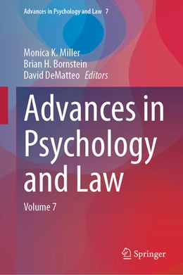 Abbildung von Miller / Bornstein | Advances in Psychology and Law | 1. Auflage | 2025 | 7 | beck-shop.de