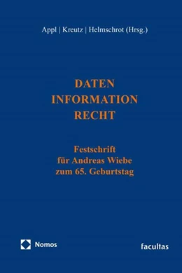 Abbildung von Appl / Kreutz | Daten – Information – Recht | 1. Auflage | 2024 | beck-shop.de