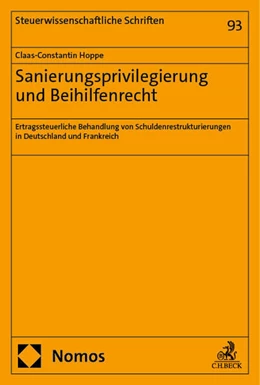 Abbildung von Hoppe | Sanierungsprivilegierung und Beihilfenrecht | 1. Auflage | 2025 | 93 | beck-shop.de