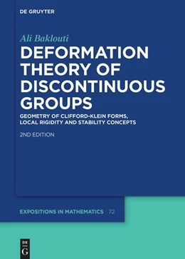 Abbildung von Baklouti | Deformation Theory of Discontinuous Groups | 2. Auflage | 2025 | 72 | beck-shop.de