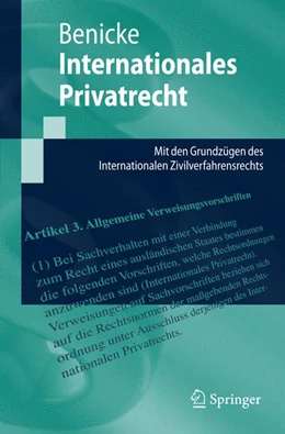Abbildung von Benicke | Internationales Privatrecht | 1. Auflage | 2026 | beck-shop.de