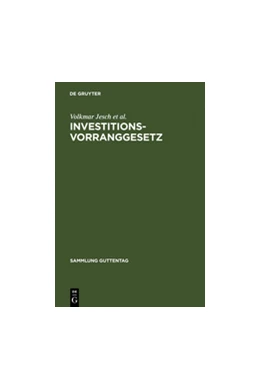 Abbildung von Jesch / Ley | Investitionsvorranggesetz | 2. Auflage | 1996 | beck-shop.de