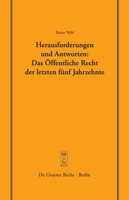 Abbildung von Wahl | Herausforderungen und Antworten: Das Öffentliche Recht der letzten fünf Jahrzehnte | 1. Auflage | 2006 | 178 | beck-shop.de